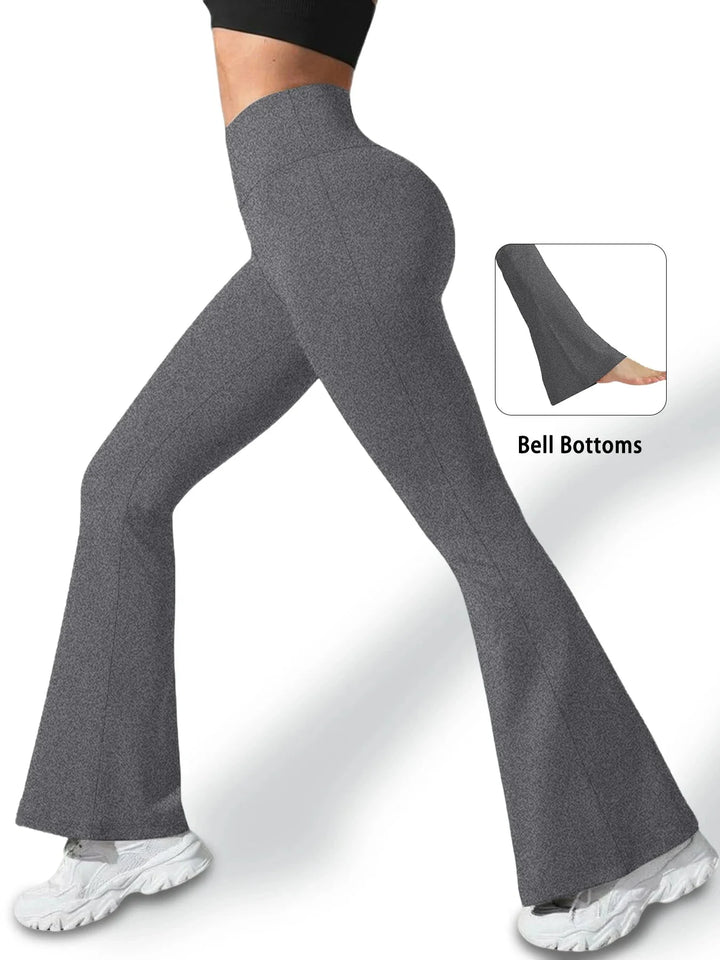 Translation missing: en.Curve Collection Flare Yoga Pants – Super Soft High-Waist Comfort with Gentle Support in Extended Sizing. Available in 7 Colours