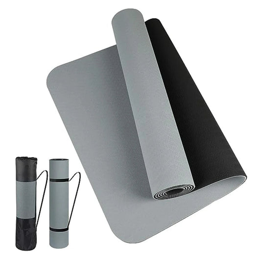 Translation missing: en.Eco-Friendly 6mm TPE Yoga Mat – Dual Colour, Non-Slip Yoga and Pilates Mat 180 x 57cm.  Available in 7 colours