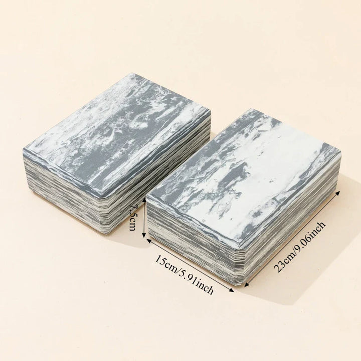 Translation missing: en.Essential Yoga Block – Supportive Pilates Brick for Yoga, Stretching &amp; Mindful Movement. Available in 4 Marbled colours