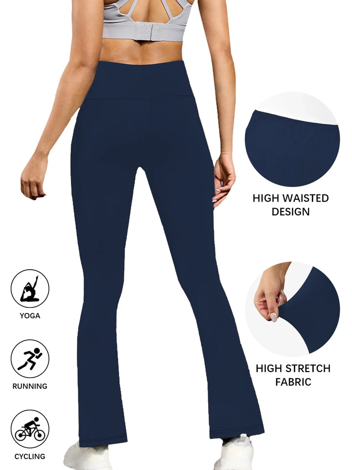 Translation missing: en.Curve Collection Flare Yoga Pants – Super Soft High-Waist Comfort with Gentle Support in Extended Sizing. Available in 7 Colours