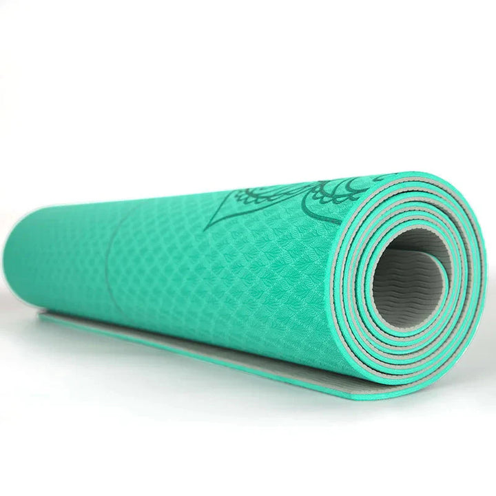 Translation missing: en.TPE Yoga Mat – 6mm Non-Slip Yoga and Fitness Mat.  Available in 6 colours