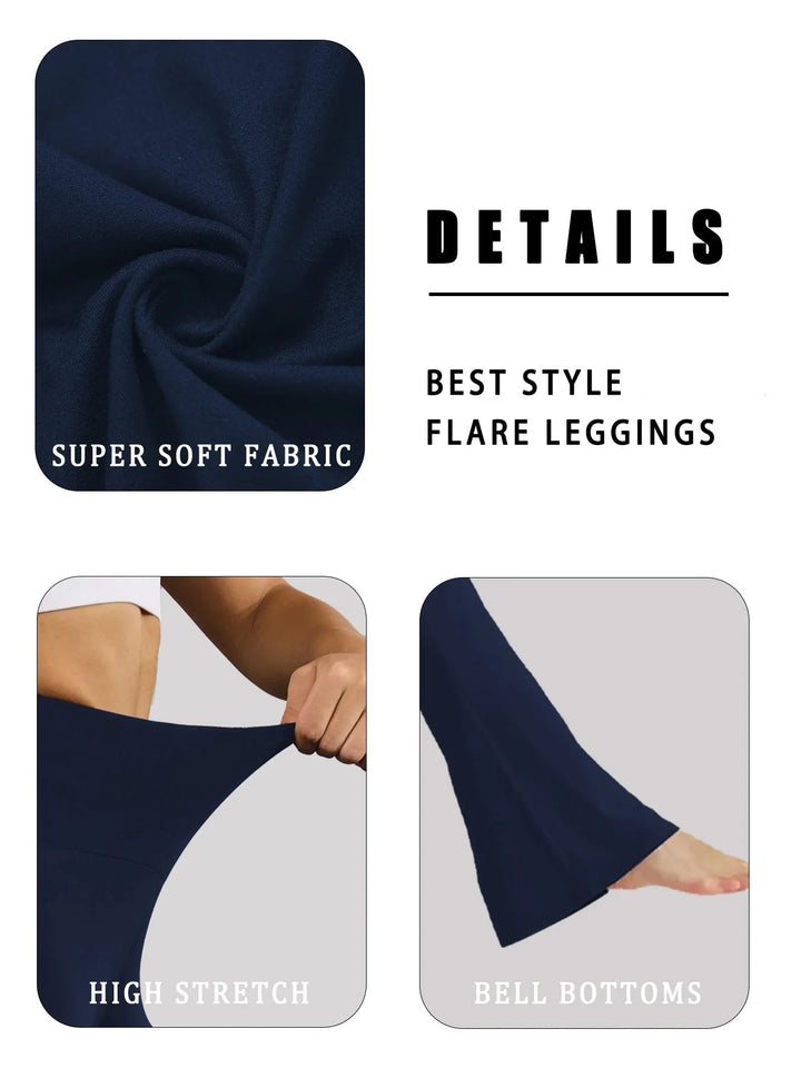 Translation missing: en.Curve Collection Flare Yoga Pants – Super Soft High-Waist Comfort with Gentle Support in Extended Sizing. Available in 7 Colours