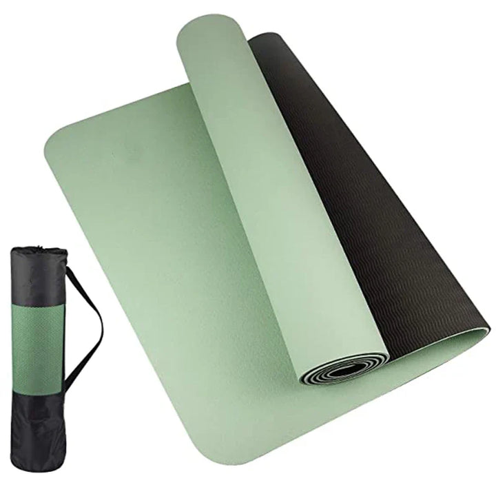 Translation missing: en.Eco-Friendly 6mm TPE Yoga Mat – Dual Colour, Non-Slip Yoga and Pilates Mat 180 x 57cm.  Available in 7 colours