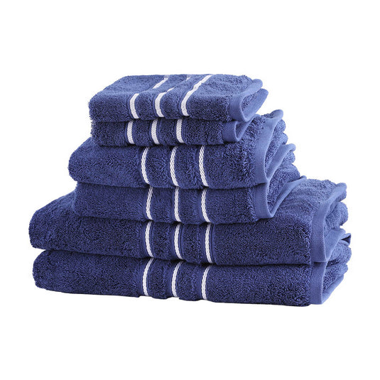 Translation missing: en.6 Pack Bath Towels Set Cotton Towel Navy