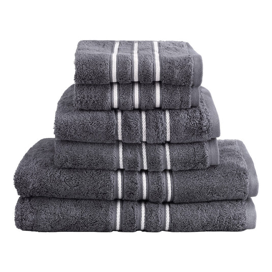 Translation missing: en.6 Pack Bath Towels Set Cotton Towel Grey