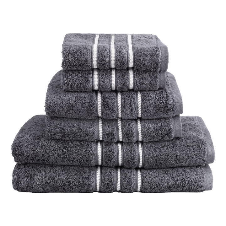 Translation missing: en.6 Pack Bath Towels Set Cotton Towel Grey