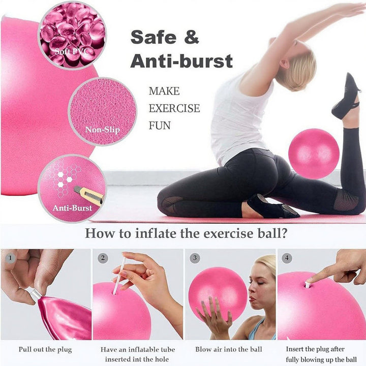 Translation missing: en.Pilates Ring Kit – Pilates 14" Magic Circle, 9" Mini Exercise Ball for Inner Thighs, Arms &amp; Core Toning – Home Pilates Fitness Ring Workout Set for Women Beginner Starter kit
