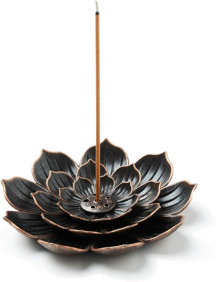 Translation missing: en.Incense Burner, Incense Holder for Sticks, Brass Lotus Incense Stick Holder and Detachable Ash Catcher