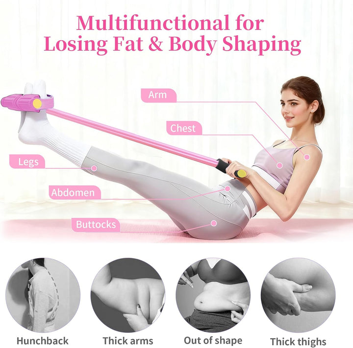 Translation missing: en.Pedal Resistance Bands with Handles, Upgrade 6-Tubes Manual Tension Training Pedal, Natural Rubber Foot Pedal Resistance Bands, Multifunction Fitness Bands for Abdomen, Waist, Arm, Leg