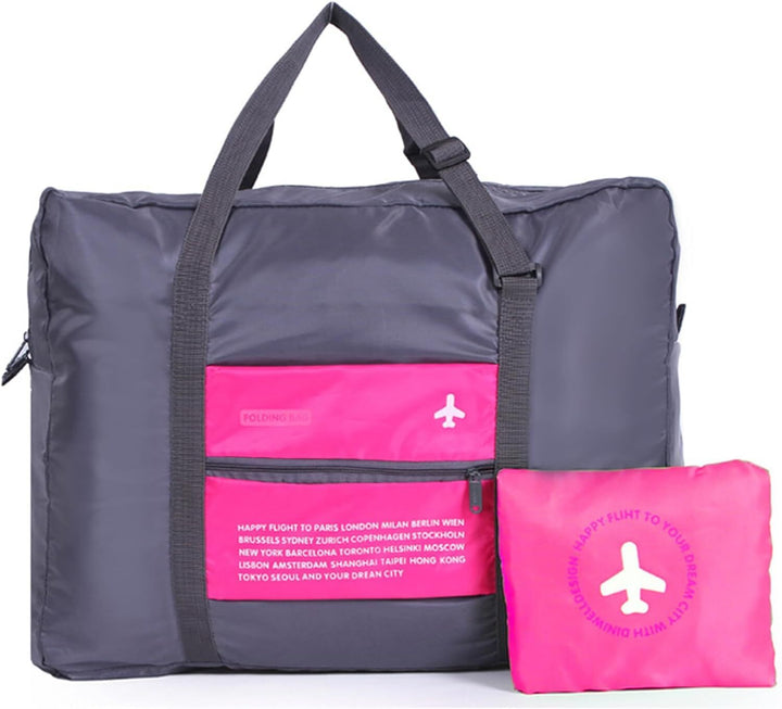 Translation missing: en.Compact Foldable Travel Duffel Bag – Lightweight Carry-On for Weekend Trips, Overnight &amp; Gym Use (Pink) | Other Colors Available In-Store