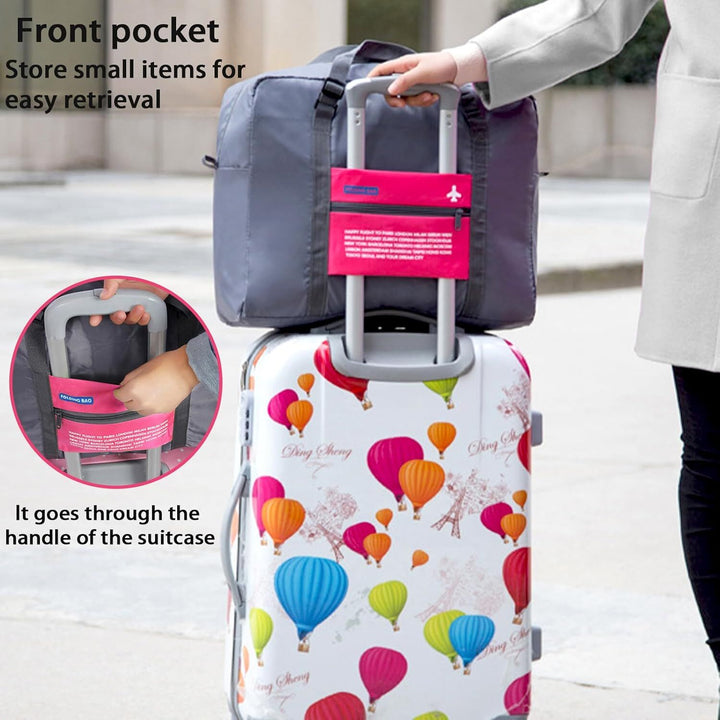 Translation missing: en.Compact Foldable Travel Duffel Bag – Lightweight Carry-On for Weekend Trips, Overnight &amp; Gym Use (Pink) | Other Colors Available In-Store
