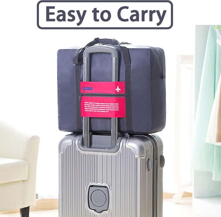 Translation missing: en.Compact Foldable Travel Duffel Bag – Lightweight Carry-On for Weekend Trips, Overnight &amp; Gym Use (Pink) | Other Colors Available In-Store