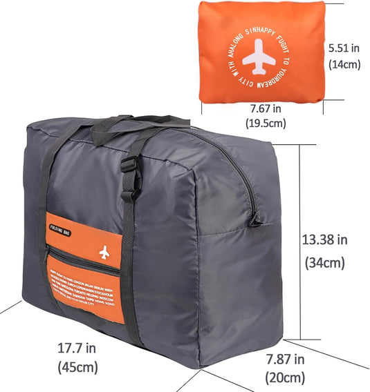 Translation missing: en.Compact Foldable Travel Duffel Bag – Lightweight Carry-On for Weekend Trips, Overnight &amp; Gym Use (Orange) | Other Colors Available In-Store