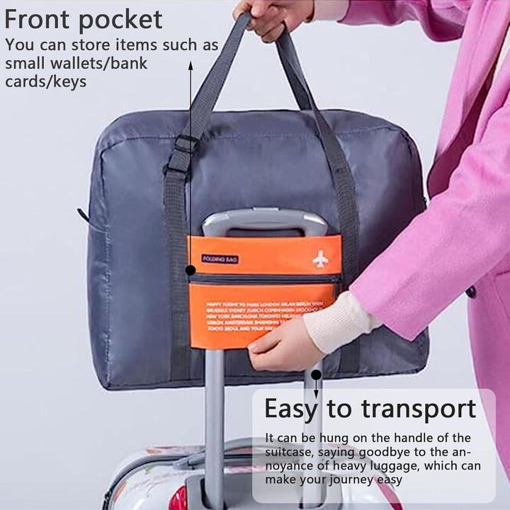 Translation missing: en.Compact Foldable Travel Duffel Bag – Lightweight Carry-On for Weekend Trips, Overnight &amp; Gym Use (Orange) | Other Colors Available In-Store
