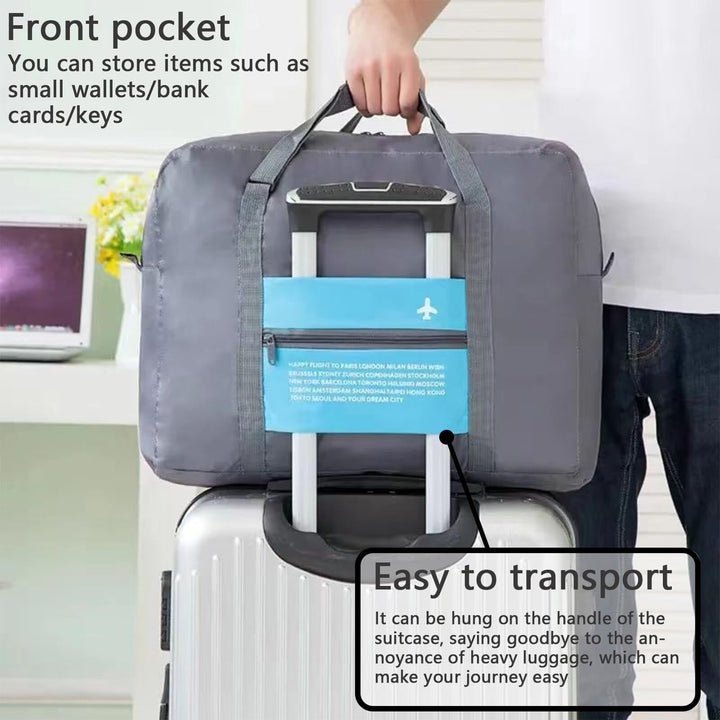 Translation missing: en.Compact Foldable Travel Duffel Bag – Lightweight Carry-On for Weekend Trips, Overnight &amp; Gym Use (Blue) | Other Colors Available In-Store