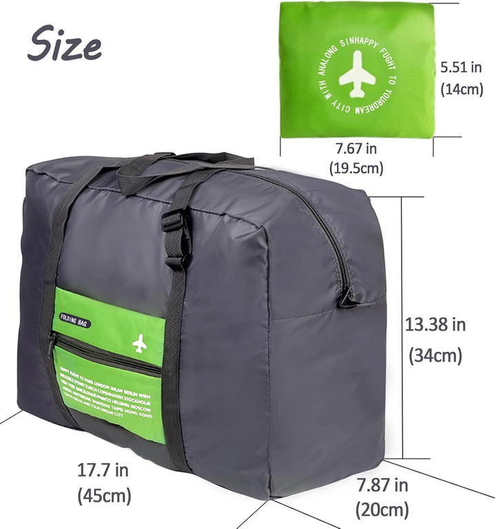 Translation missing: en.Compact Foldable Travel Duffel Bag – Lightweight Carry-On for Weekend Trips, Overnight &amp; Gym Use (Green) | Other Colors Available In-Store
