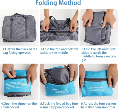 Translation missing: en.Compact Foldable Travel Duffel Bag – Lightweight Carry-On for Weekend Trips, Overnight &amp; Gym Use (Green) | Other Colors Available In-Store