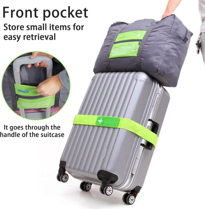 Translation missing: en.Compact Foldable Travel Duffel Bag – Lightweight Carry-On for Weekend Trips, Overnight &amp; Gym Use (Green) | Other Colors Available In-Store