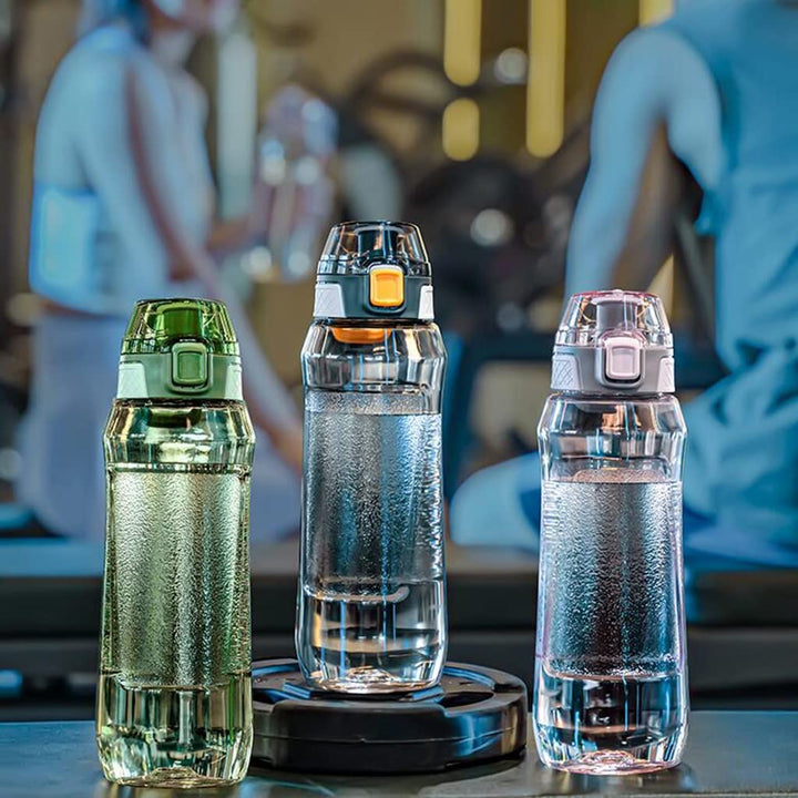 Translation missing: en.Portable Sport Water Bottle with Handle – Large Capacity Fitness Water Bottle for Gym, Hiking, Cycling, Outdoor Use – BPA-Free &amp; Leak-Proof (Gray,1000ml)