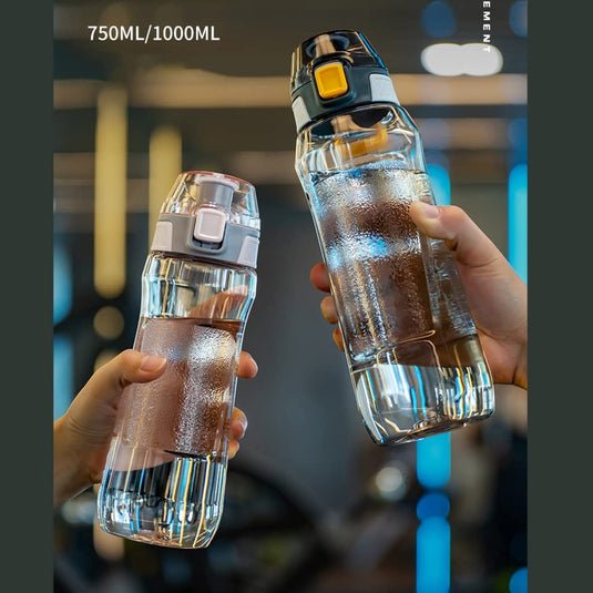 Translation missing: en.Portable Sport Water Bottle with Handle – Large Capacity Fitness Water Bottle for Gym, Hiking, Cycling, Outdoor Use – BPA-Free &amp; Leak-Proof (Gray,750ml)