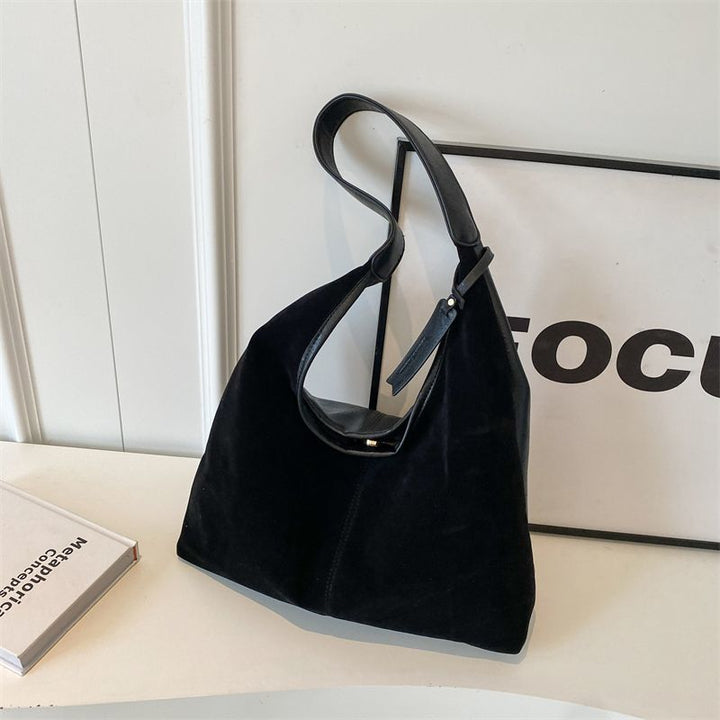 Translation missing: en.Leather Hobo Bags for Women Brown Purses Suede Purse Slouchy Tote Bag Suede Tote Bag Fall Winter Purses Handbag