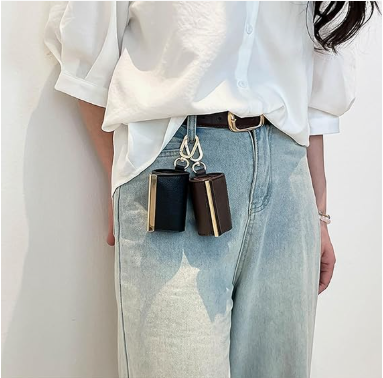Translation missing: en.Keychain Tote Bag Compact &amp; Expandable for On the Go, Foldable Tote Bag with Key Ring for Daily Errands - Khaki
