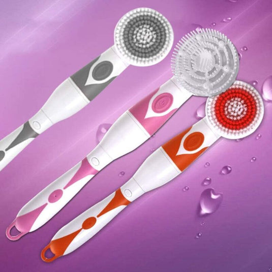 Translation missing: en.4 In 1 Waterproof Electric Bath Brush Multifunctional Body Cleaning Brush Back Massage Scrubber With 4 Brush Heads