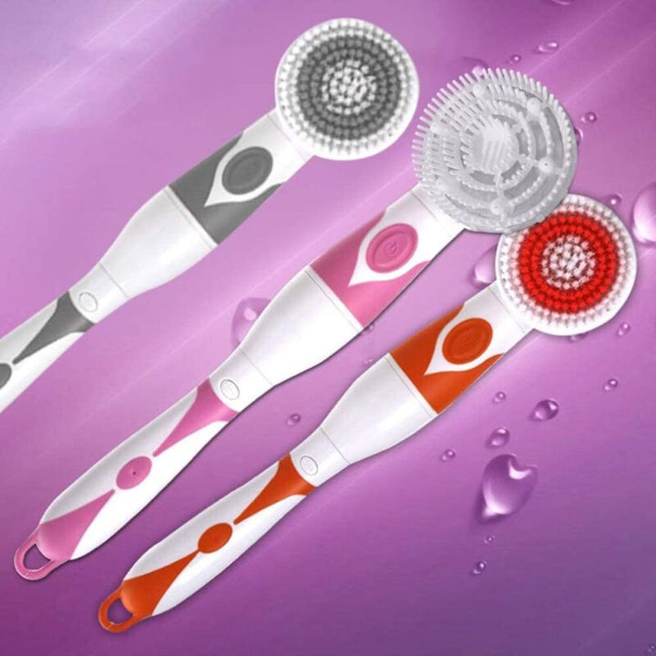 Translation missing: en.4 In 1 Waterproof Electric Bath Brush Multifunctional Body Cleaning Brush Back Massage Scrubber With 4 Brush Heads