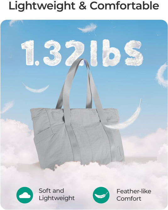 Translation missing: en.Women's Handbags - Women's Shoulder Bags - Women's Zippered Tote Bags - Large Shoulder Bags - Crossbody Bags - Women's Bags - Beach Bags - Yoga/Fitness/Travel Bags - Grijs