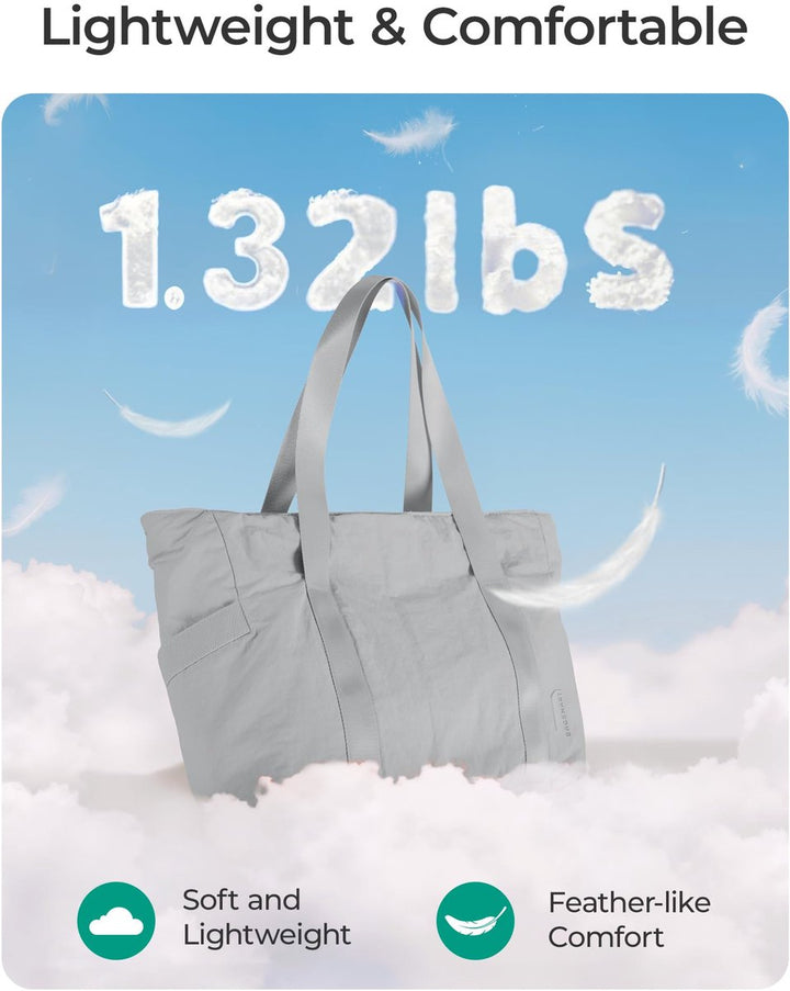 Translation missing: en.Women's Handbags - Women's Shoulder Bags - Women's Zippered Tote Bags - Large Shoulder Bags - Crossbody Bags - Women's Bags - Beach Bags - Yoga/Fitness/Travel Bags - Grijs