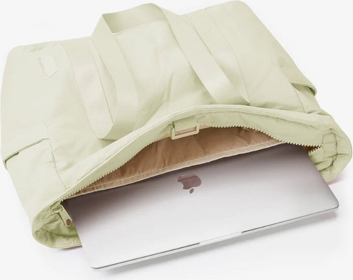 Translation missing: en.Women's Handbags - Zip-Up Tote Bag - Large Shoulder Bag - School Bag - Crossbody Bag - Laptop Bag - Handbag - Tote Bag - Weekend Bag - Shopping Bag - Beach Bag - Yoga/Fitness/Travel Bag - Beige