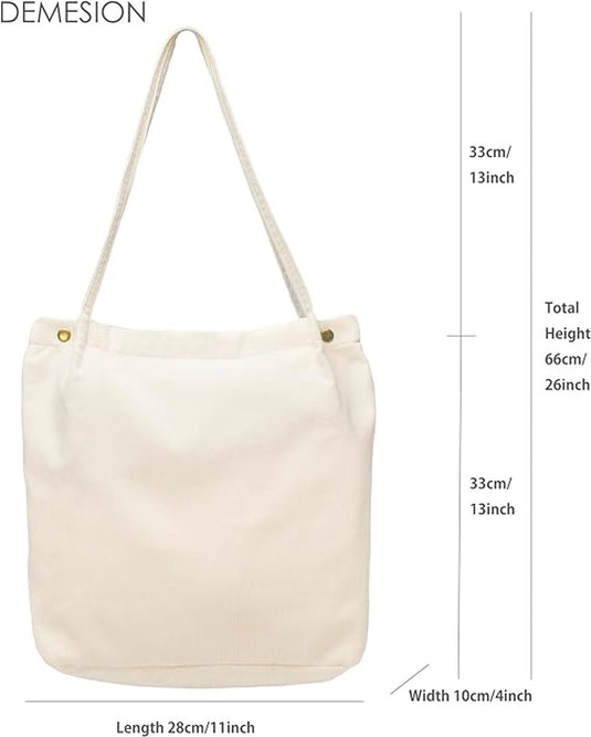 Translation missing: en.Tote bag - Women's tote bag - Women's corduroy tote bag - Reusable travel bag - Shoulder bag - Everyday work bag - Broken