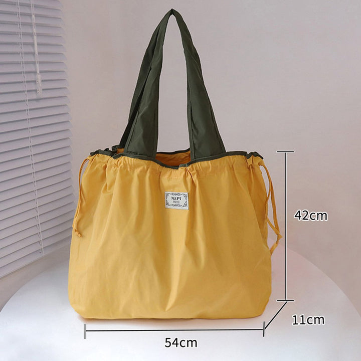 Translation missing: en.tote bag, shopping bag, foldable shopping bag, set of 2 shopping bags, washable drawstring shopping bag, foldable shopping bag, large tote bag, reusable nylon, foldable shopping bag, camping bag