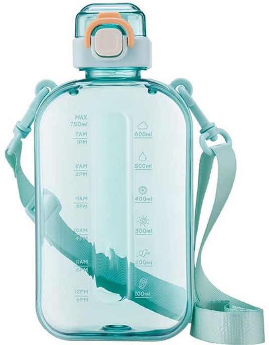 Translation missing: en.Sports Water Bottle - Fitness Water Bottle - Water Bottle - 750ml Leakproof Bottle - Water Bottle - Suitable for travel, picnics, camping, hiking - Plant-based