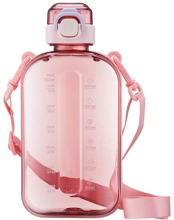 Translation missing: en.Sports Water Bottle - Fitness Water Bottle - Water Bottle - 750ml Leakproof Water Bottle - Water Bottle - Suitable for travel, picnics, camping, hiking - Pink