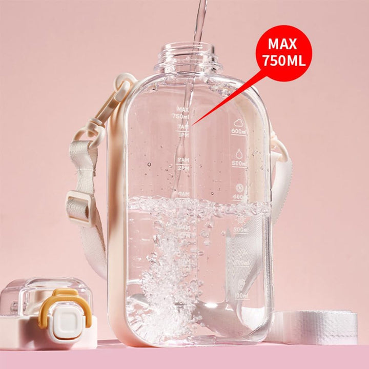 Translation missing: en.Sports Water Bottle - Fitness Water Bottle - Water Bottle - 750ml Leakproof Water Bottle - Water Bottle - Suitable for travel, picnics, camping, hiking - Pink
