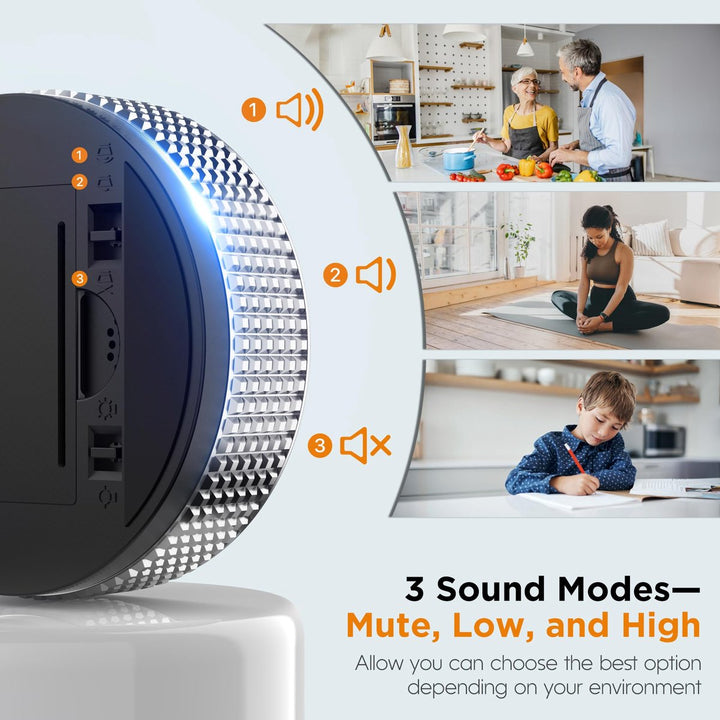 Translation missing: en.Digital Timer - Digital Kitchen Timer - Smart Timer - LED Display - Magnetic - 360 Degree Rotation - BBQ Alarm Clock - Black