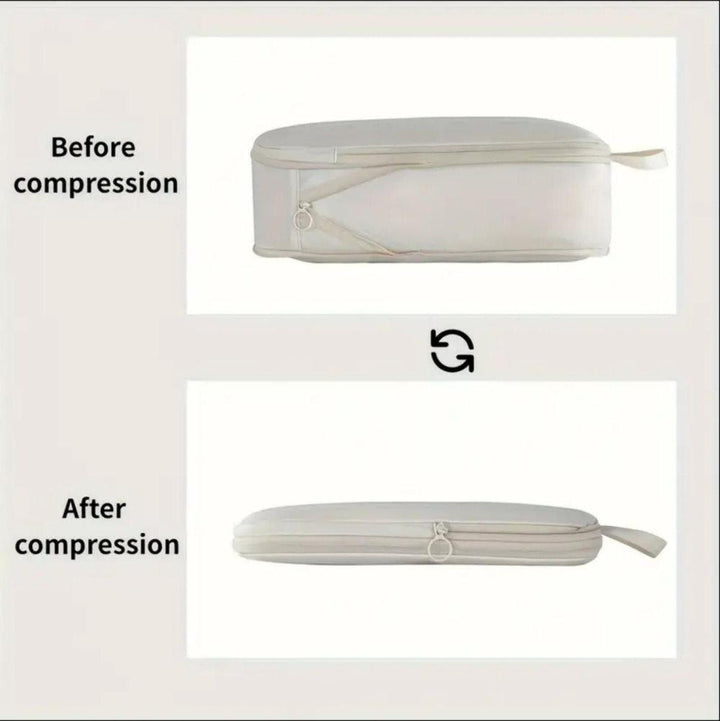 Translation missing: en.6-Piece Waterproof Travel Storage Bags Organizer for Suitcase, Gray, Compatible with Travel and Vacation