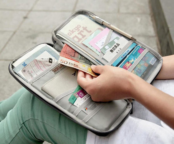 Translation missing: en.Document Travel Organizer - Travel Bag - Travel Wallet - Dark Blue