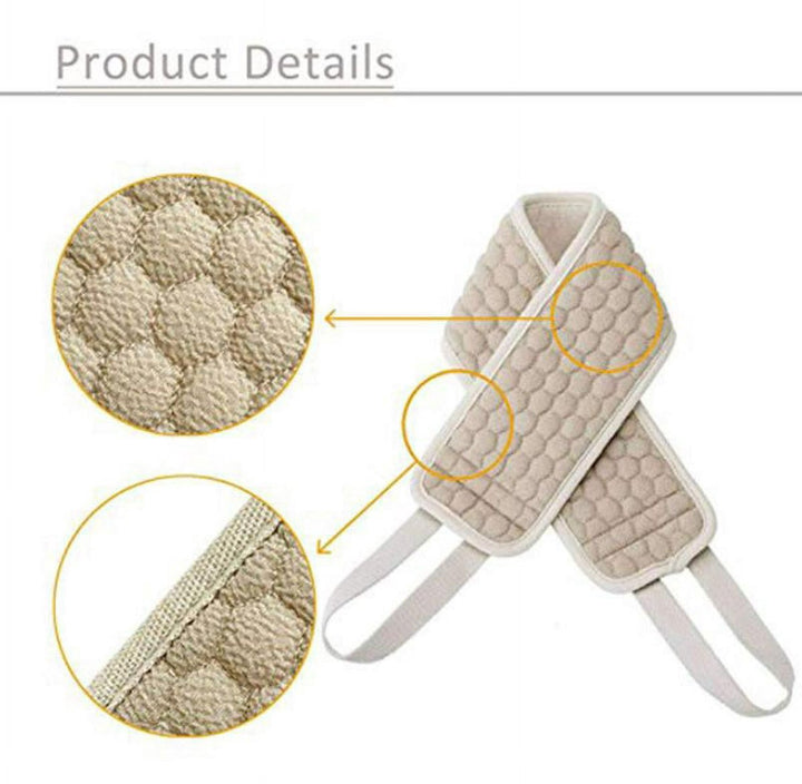 Translation missing: en.Loofah Back Sponge Scrubber - Exfoliating Shower Towel - Scrub Brush Shower Brush - Bath Brush Massage Brush - Scrub Massage Shower &amp; Bath Body Brush - White - 80cm