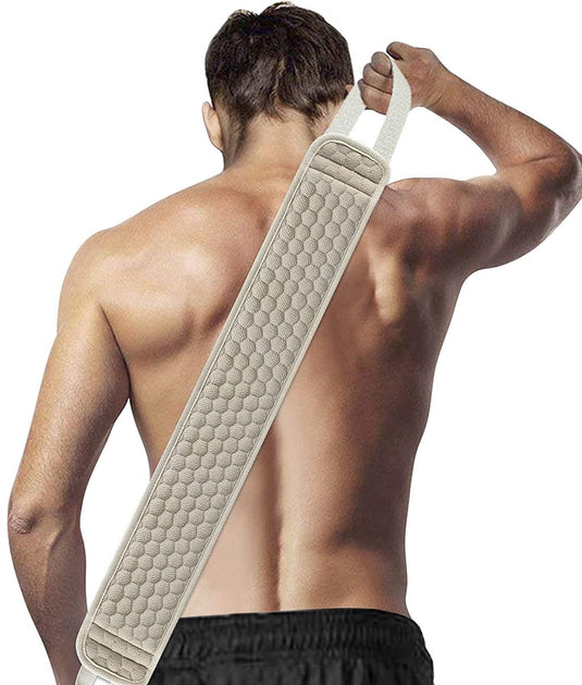 Translation missing: en.Loofah Back Sponge Scrubber - Exfoliating Shower Towel - Scrub Brush Shower Brush - Bath Brush Massage Brush - Scrub Massage Shower &amp; Bath Body Brush - White - 80cm