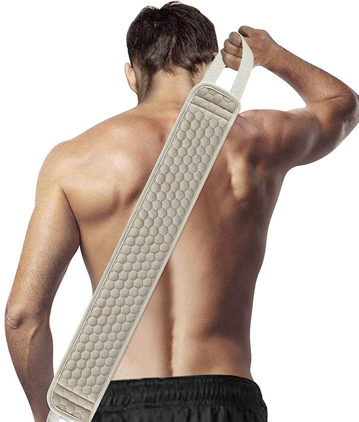 Translation missing: en.Loofah Back Sponge Scrubber - Exfoliating Shower Towel - Scrub Brush Shower Brush - Bath Brush Massage Brush - Scrub Massage Shower &amp; Bath Body Brush - White - 80cm