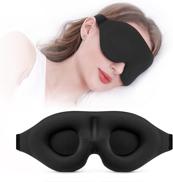 Translation missing: en.Sleep mask for side sleepers - sleep eye mask - fully light-blocking 3D sleep mask, soft breathable eye mask for women and men, relaxing blindfold for the night without pressure