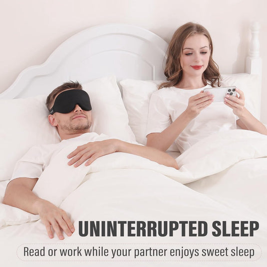 Translation missing: en.Sleep mask for side sleepers - sleep eye mask - fully light-blocking 3D sleep mask, soft breathable eye mask for women and men, relaxing blindfold for the night without pressure