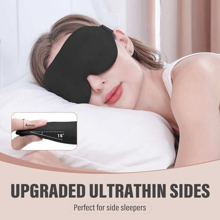 Translation missing: en.Sleep mask for side sleepers - sleep eye mask - fully light-blocking 3D sleep mask, soft breathable eye mask for women and men, relaxing blindfold for the night without pressure