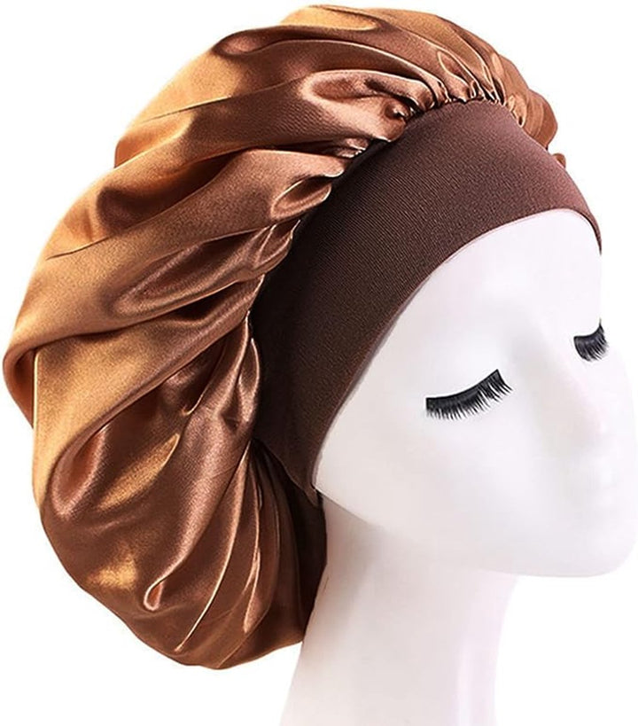 Translation missing: en.1 Silk sleep cap - men's sleep cap-satin sleep cap- men's hat-Sleep cap - Breathable hair accessory for curly hair - Silk sleep cap