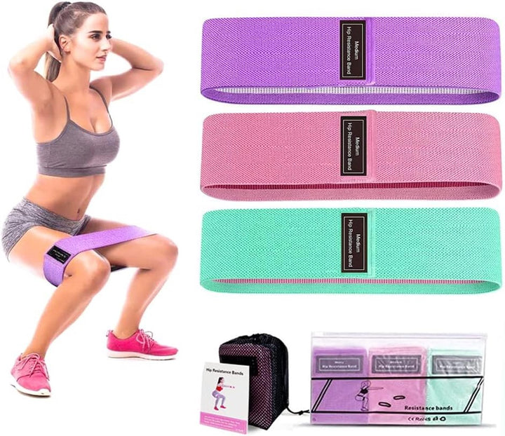 Translation missing: en.Resistance Bands - Resistance Band - Fitness Elastics - Non-slip, secure fit - Sturdy latex-free fabric - Full Body Workout - For women, home and gym training