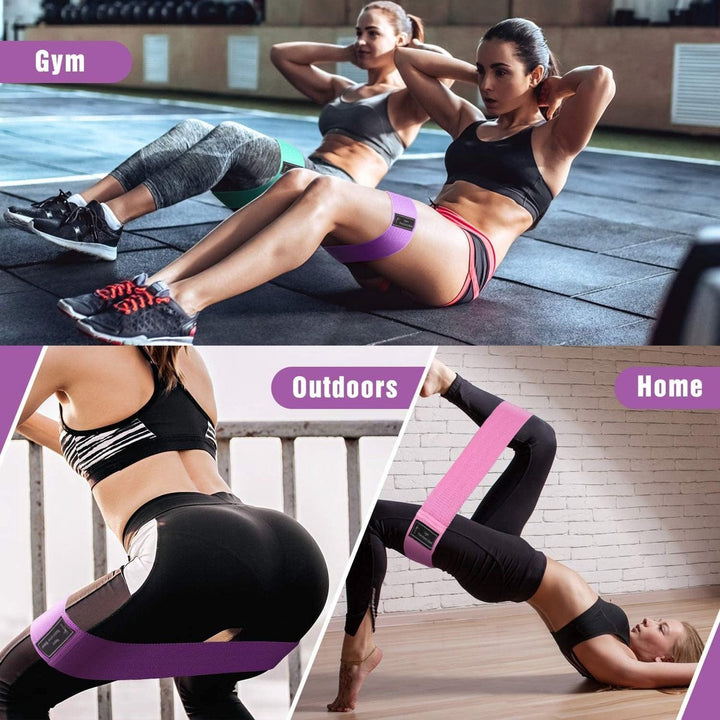 Translation missing: en.Resistance Bands - Resistance Band - Fitness Elastics - Non-slip, secure fit - Sturdy latex-free fabric - Full Body Workout - For women, home and gym training