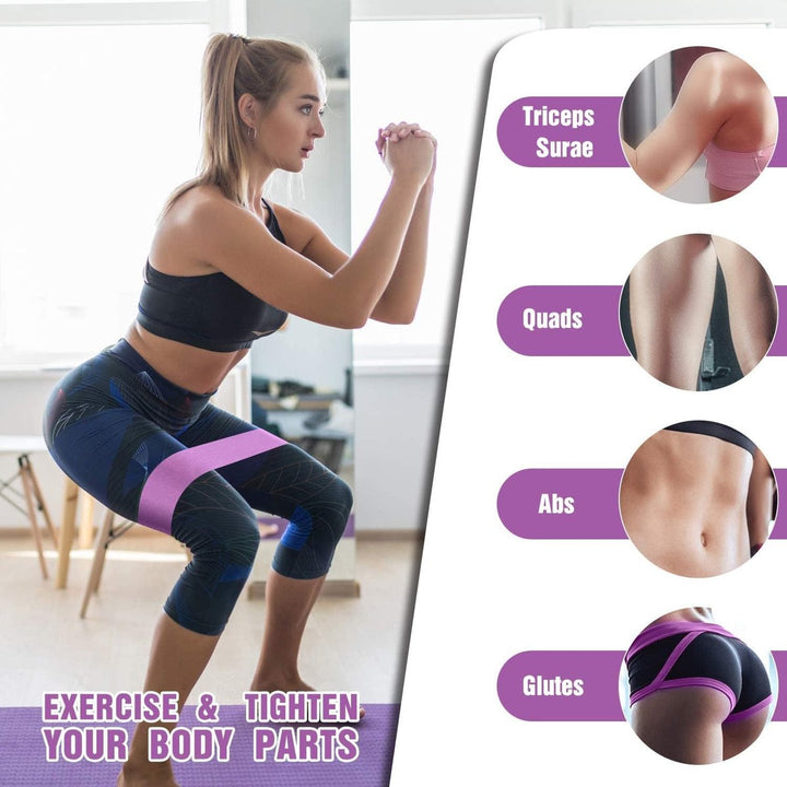 Translation missing: en.Resistance Bands - Resistance Band - Fitness Elastics - Non-slip, secure fit - Sturdy latex-free fabric - Full Body Workout - For women, home and gym training