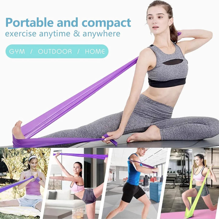 Translation missing: en.3 pieces - Resistance bands - Silicone exercise bands - With different resistance intensities - Silicone exercise bands - Exercise bands for training, physiotherapy, stretching, recovery, Pilates, rehabilitation and yoga